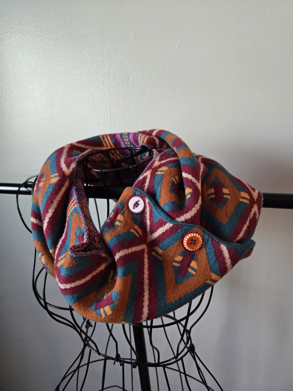 NWT Matilda Jane Fall Feels Cotton Blend Convertible Infinity Scarf RETIRED